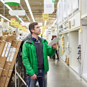 a man select tools in the shop