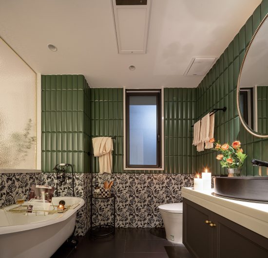 French Vintage-inspired Bathroom